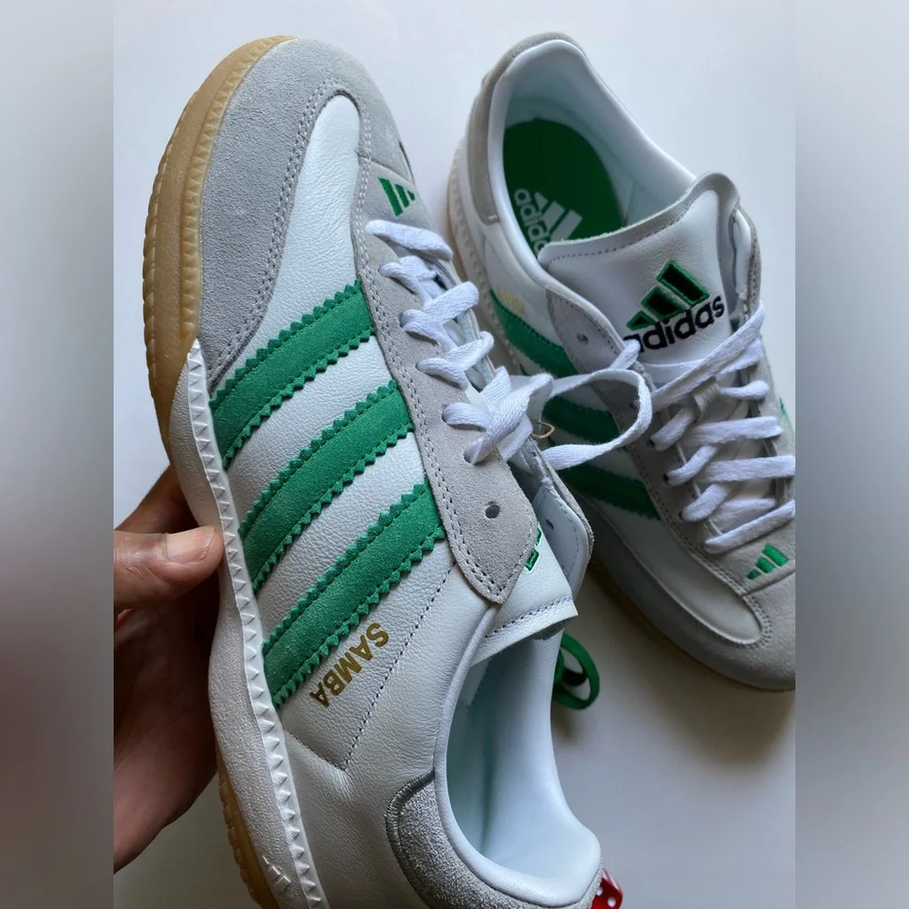 ADIDAS Samba Millennium 'Cloud White Green Gum Men’s sz 11 NEW NO BOX!